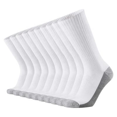 China Comfortable Men's Socks Sporty All-Purpose Cotton Men's Training QUICK DRY, High Quality Sweat Absorbent White Crew Socks for sale