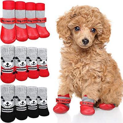 China Viable Custom Design Style All Season Indoor Outdoor Anti Slip Cute Socks For Pet Cat Dog Socks for sale