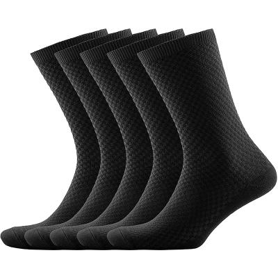 China Sporty OEM Socks Simple Design Bamboo Antibacterial Custom Dress Socks Business Anti Smell Bamboo Socks With Box Packing for sale