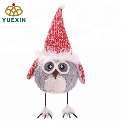 China Gift & New Design Decoration 39cm Standing Owl Toy Plush Toy for Home Decoration for sale