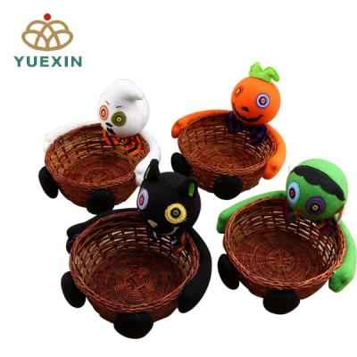 China Halloween Decoration Halloween Candy Fruit Cookies Basket Halloween Gifts Halloween Decoration for sale