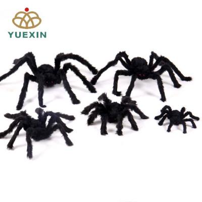 China Giant Spider Spider Large Spider Halloween Decoration Black Spiders Outdoor Wall Hanging Decoration for sale