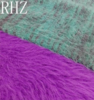 China Sustainable Manufacturer 100%Polyester Yarn Space Dyed Colored Mink Yarn For Knitting for sale