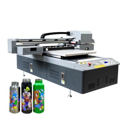 China Garment shops uv6090 xp600 60*90cm wood glass bottles metal plastic box head small size uv flatbed printer macro for sale