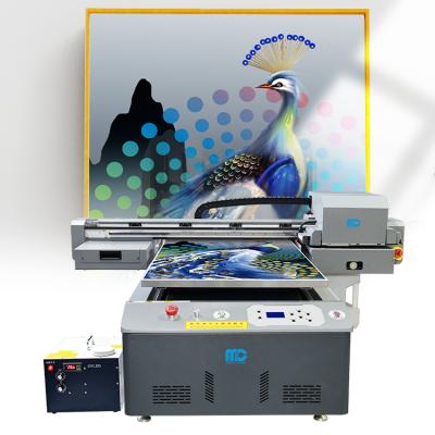 China Garment shops souvenir uv6090 LED inkjet varnish printer UV6090 UV flatbed printer printer plotter machine for sale