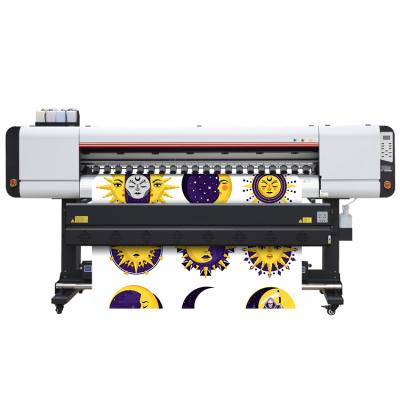 China Garment Shops Factory Direct Sale 1.8m Dye Sublimation Printer 3 Heads i3200 Printhead Digital Inkjet Printers for sale