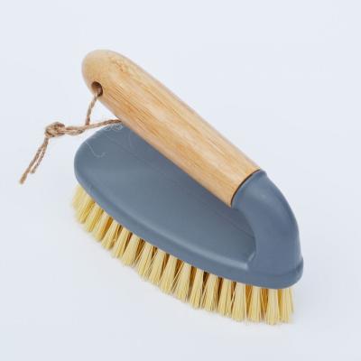 China Sustainable Hot Sell Good Quality Bamboo Soft Handle Straight Pp Household Clean Rust Removal Tool Cleaning Brush for sale