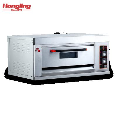 China Snack Factory Bakery Equipment Price 2 Tray Gas Baked Bread Bakery Single Layer Oven for sale