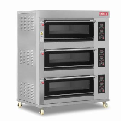 China Hotels Stainless Steel 3 6 Tray Electric Oven Platform (Large Glass With Door Glue) for sale