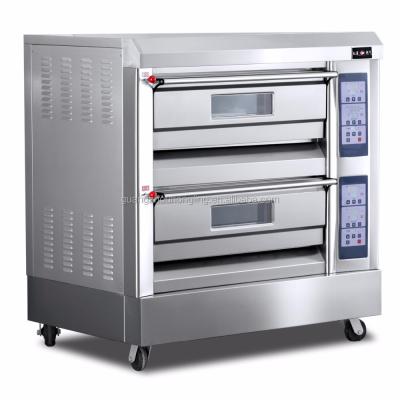 China Cookie Commercial 2 Deck 2-Tray Luxury Gas Oven With ISO9001 for sale