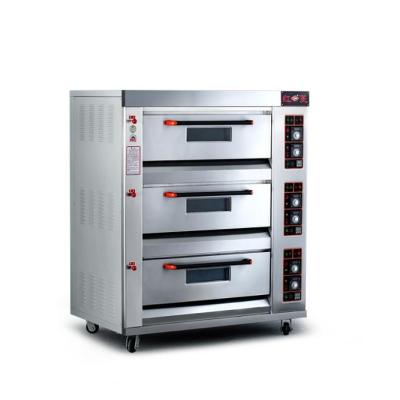 China Bread Stainless Steel Gas Oven With Steam Pizza Oven for sale