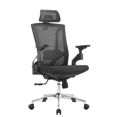 China Hot Selling New Design Back Swivel High Rotation Ergonomic Chair With Black Nylon Back Frame for sale