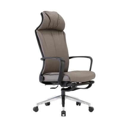 China New Design Adjustable Black High Full PU Leather Swivel Office Chair Office Chair For Commercial Office Furniture for sale