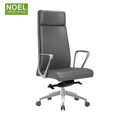 China Latest Design Adjustable Royal Luxury Boss PU Back Desk Chair Executive Office Leather Swivel Chair (Height) for sale