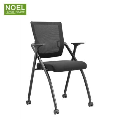 China Mesh Chair China Comfortable Folding Mesh Training Folding Chair With Foldable PP Armpad for sale