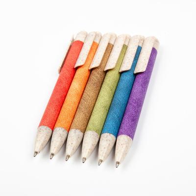 China School Ballpoint Pen Wholesale Custom Logo Paper Fashion Click Stylus Paper Tube Pen for sale