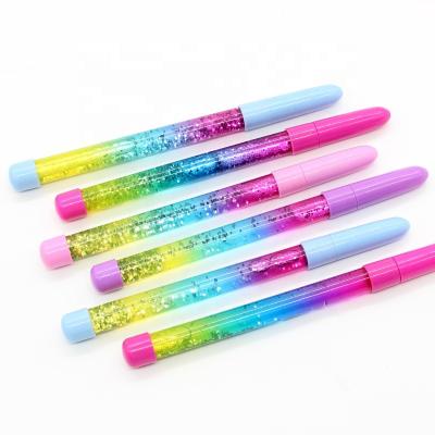 China Pen Wholesale Novelty Promotional Customized Ballpoint Pen Liquid Signature Muti Color Fairy Magic Floating Cute Gift for sale