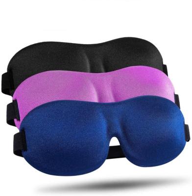 China Lightweight Shading No Pressure Seamless 3D Stereo Contoured 100% Blackout Eye Mask For Sleeping With Adjustable Strap for sale