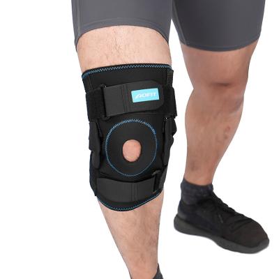 China Hot Selling Soft Adjustable Four Spring Neoprene Silicone Breathable Knee Brace Guard Open Patella Support for sale