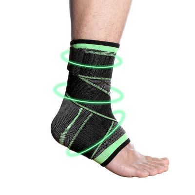 China Enwind Professional Breathable Adjustable Foot Supporter Wrap Sleeve Ankle Support Brace For Soccer Volleyball for sale