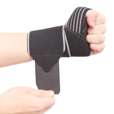 China Heavy Support Fitness Prevent Sprain Wrist Bands Elastic Compression Wrap With Thumb Support for sale