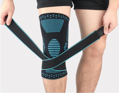 China Customized LOGO Neoprene Knee Pad Comfortable Non-slip Comfortable Breathable Sleeve for sale