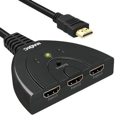 China High Quality 4Kx2K Male To Female 3X1 HDMI Cable Changer With 3 Ports MGLHDMI053101 for sale