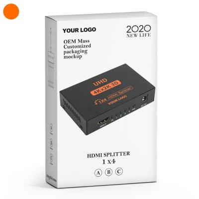 China Premium Factory OEM Full HD 1080P HDMI Mental Housing Splitter 1 in 4 Supports 4K x 2K Resolution for sale