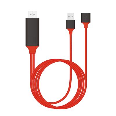 China Mix Color Computer/Phone Mix Color Android Phone Computer HD Connection Cable USB Type C Male to 4K HDMI Male Adapter Cable for sale