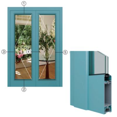 China Newdesign 2021 Decorations Anodized Cheap Casement Door Aluminum Profile 6063 For Africa Market for sale