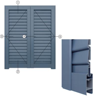 China Specialized Decorations Customize Door Frame Guaranteed 5 Years Shutter Aluminum Profile Profiles For Door Window for sale