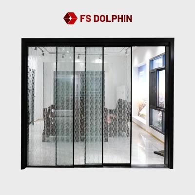 China Large Customized Expensive Aluminum Sliding Door Exterior Waterproof Luxury Windproof Sliding Glass Doors Color Dimension for sale