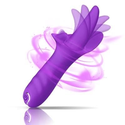 China Vibrators for women clitoris stimulator Hot Sale Rechargeable 10 Vibrating Long Tongue Women Toys Clitoris Stimulation Tongue Licking Vibrator For Woman for sale