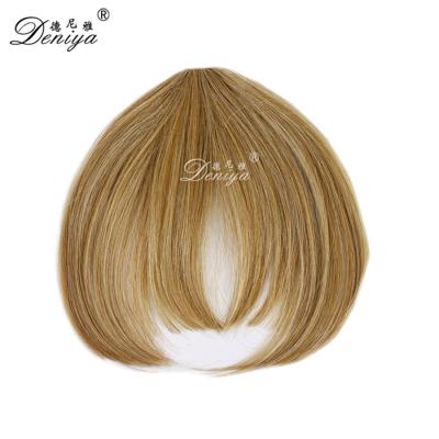 China Synthetic Fiber Wholesale Stock Hair Pieces Bangs Synthetic Side Swept Bangs for sale