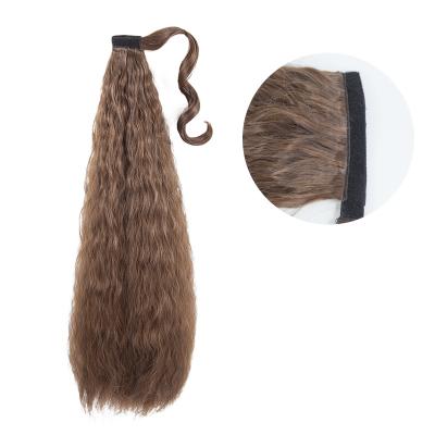 China High Quality Synthetic Heat Resistant Wholesale Cute Kinky Curly Long Loop Around Ponytail Hair Piece for sale