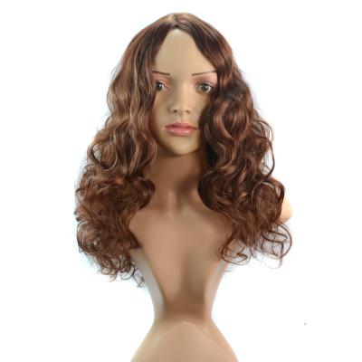 China Regular Wave WW1-05 Synthetic , Long Loose Wave Brown Full Lace Wig for sale