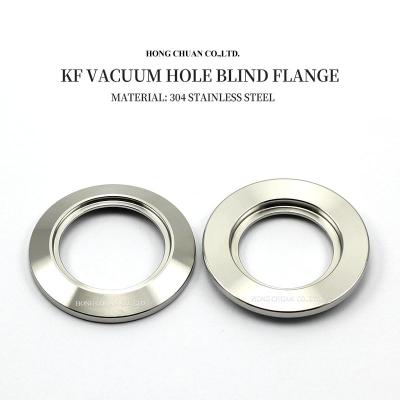 China KF vacuum hole blind flange SS304 Stainless Steel KF16 25 40 50 63 80 100 160 KF16 25 40 50 63 80 100 160 for sale