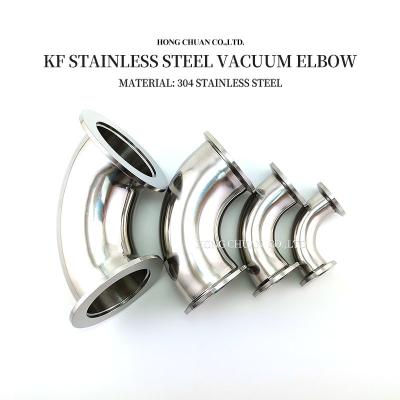 China vacuum elbow KF16 25 40 50 SS304 Stainless Steel KF16 25 40 50 for sale