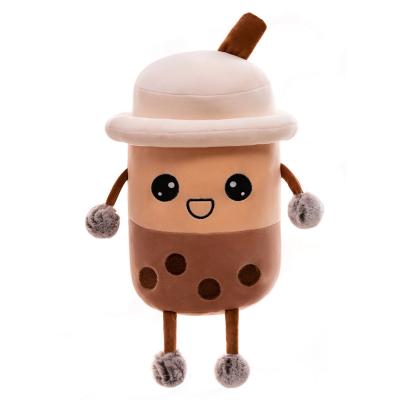 China Plush New Custom Emotion Boba Keychains Plush Milk Tea Coffee Cup Toys Cute Boba Keychains Stuffed Boba for sale