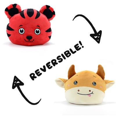 China Kids Play and Soft Doll Plushies Maker Custom Sound Childhood Reversible Hat Soft Plush Toy for sale