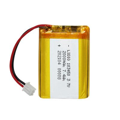 China Consumer electronics factory direct sale 3.7v 2000mah soft pack lithium battery for beauty instrument charging for sale