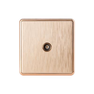 China High Quality Residential/Multi-Purpose Universal Wall Mounted Wood Grain Material Security PC Standard PC Power Outlet Bedroom TV for sale