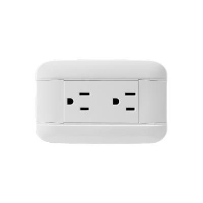 China 2022 Hot Sale Two 15A 3Pin USA Residential/General Purpose Standard To Angular Residential Universal Wall Outlets for sale