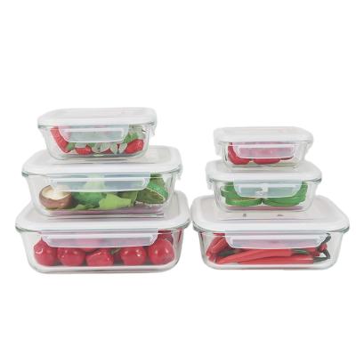 China Transparent microwave sealed eco bento lunch box Microwavable for kitchen and restaurant for sale