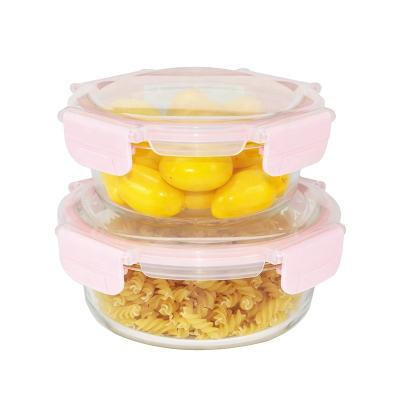 China 100% Microwavable Whole Bpa Free Glass Food Container High Borosilicate Glass Airtight Container For Food for sale