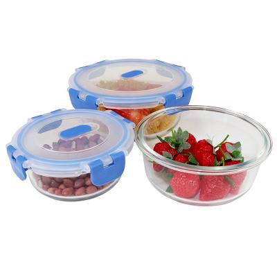 China Microwavable Accept OEM/ODM Wholesale Microwave Safe Glass Rectangular Food Bento Box Lunch Box Set for sale