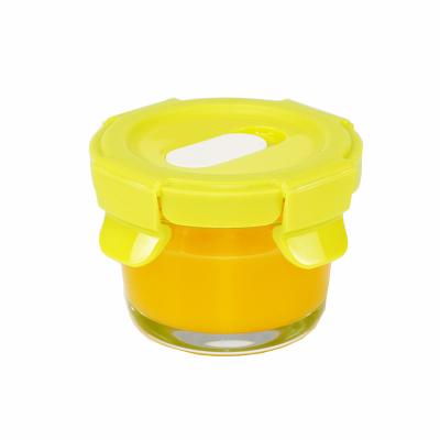 China 120ml Microwavable Baby Food Storage Container Glass Baby Food Storage Container Microwavable For Kids for sale