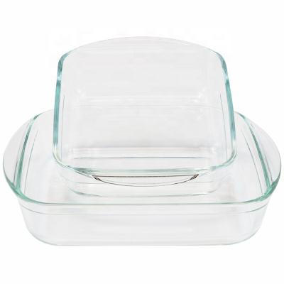 China wholesale bakeware/sustainable glass mold dish/baking tray glass for sale