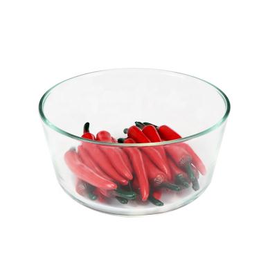 China Viable wholesale bpa free heat resistant glass salad bowl set 100% for sale