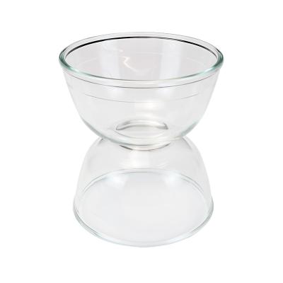 China Viable Mixing Bowls Set Tableware Borosilicate Glass Food Storage Salad Bowl Set for sale